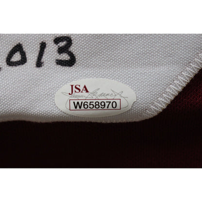 Dave Robinson Signed Custom Maroon Jersey with 3 Inscriptions (JSA)