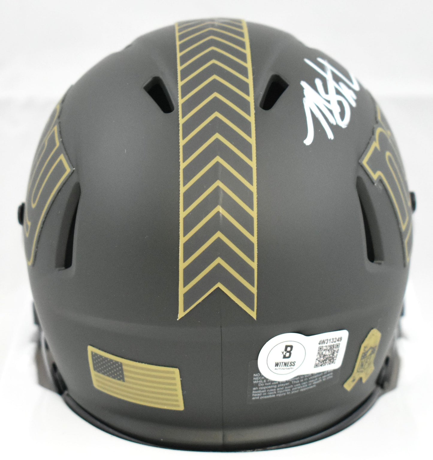 Michael Strahan Signed New York Giants 2025 Salute to Service Mini Helmet