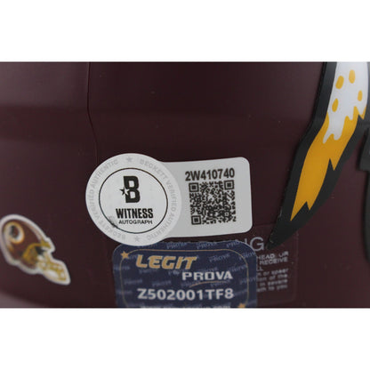 John Riggins Signed Washington Redskins AMP Mini Helmet (BAS)