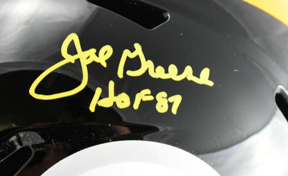 Joe Greene Signed Pittsburgh Steelers 1963-1976 Speed Replica Helmet