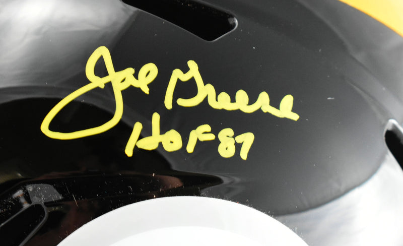 Joe Greene Signed Pittsburgh Steelers 1963-1976 Speed Replica Helmet