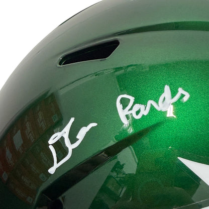 D'Angelo Ponds Signed New York Jets Speed Full Size Helmet w/ 2 Inscriptions