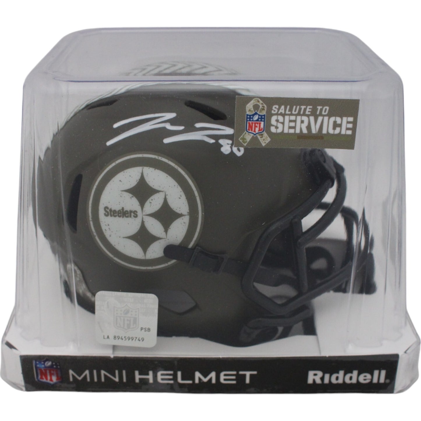 Pat Freiermuth Pittsburgh Steelers Autographed 2022 Salute Mini Helmet