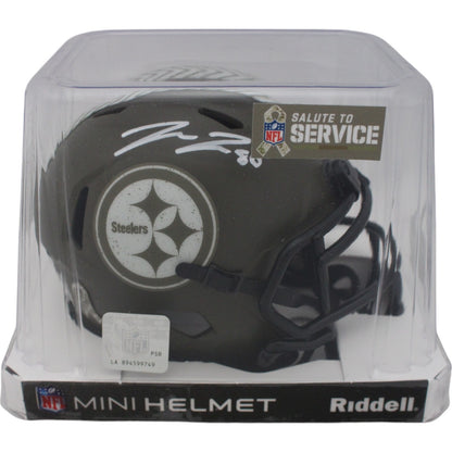 Pat Freiermuth Pittsburgh Steelers Autographed 2022 Salute Mini Helmet