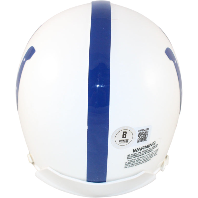 Edgerrin James Indianapolis Colts Autographed VSR4 Mini Helmet