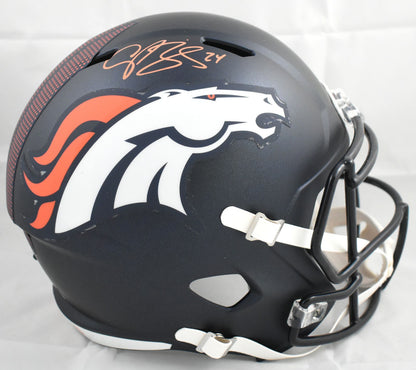 Champ Bailey Signed Denver Broncos Full Size Speed Helmet