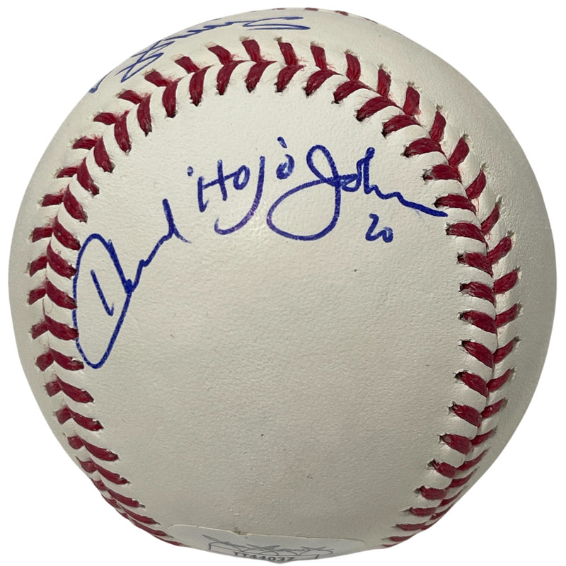 Darryl Strawberry & Howard Johnson Signed New York Mets ROMLB Baseball