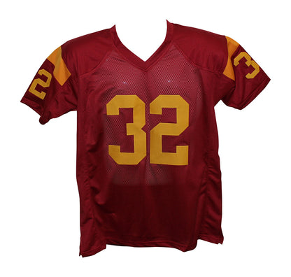 O.J. Simpson Autographed USC Trojans Custom Style Jersey - JSA COA