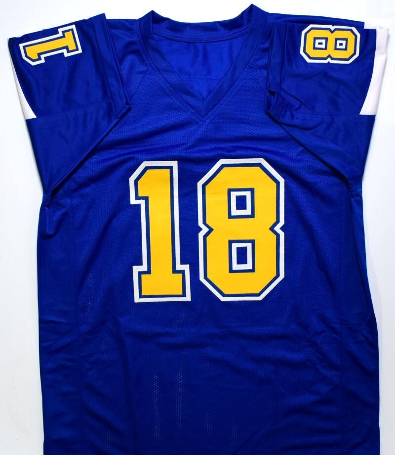 Charlie Joiner Signed Dark Blue Custom Jersey with HOF Inscription