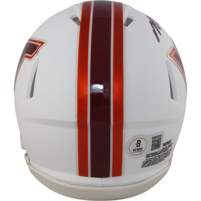 Michael Vick Signed Virginia Tech Hokies Speed White Mini Helmet