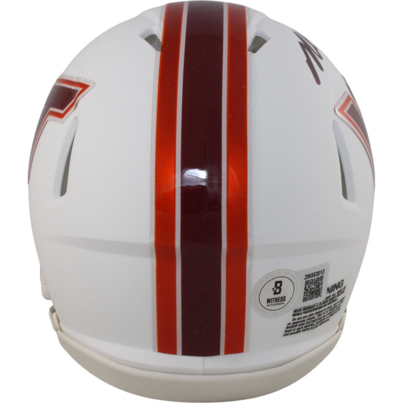 Michael Vick Signed Virginia Tech Hokies Speed White Mini Helmet