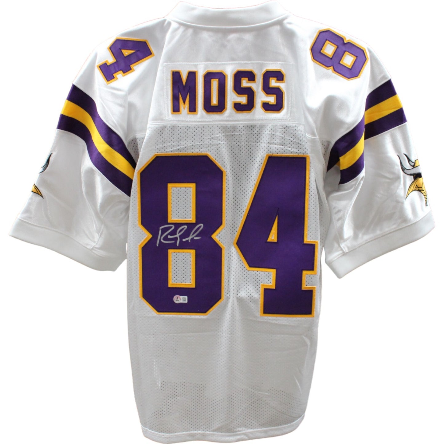 Randy Moss Signed Minnesota Vikings Mitchell & Ness 2000 White Jersey