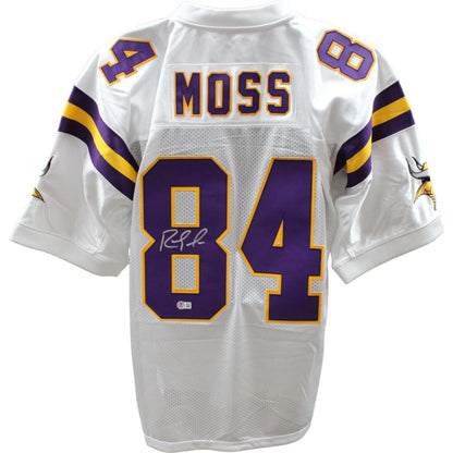Randy Moss Signed Minnesota Vikings Mitchell & Ness 2000 White Jersey