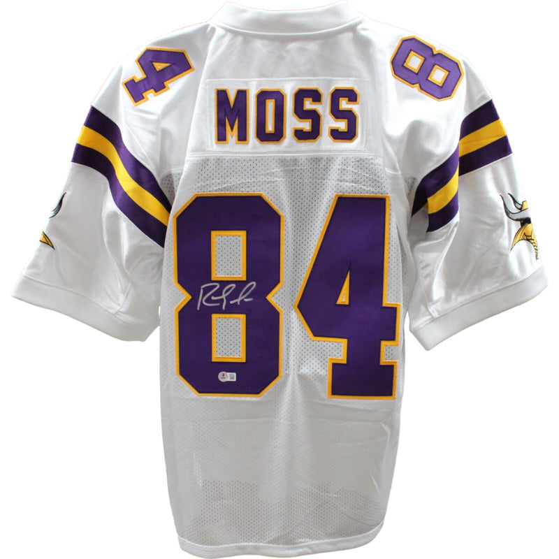 Randy Moss Signed Minnesota Vikings Mitchell & Ness 2000 White Jersey