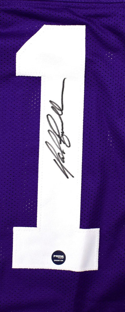 Mark Brunell Autographed Purple College Style Jersey