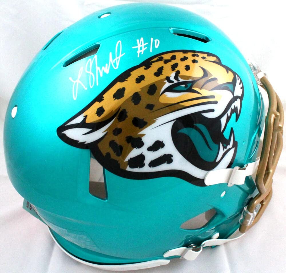 Laviska Shenault Jr Signed Jacksonville Jaguars Flash Speed Authentic Helmet