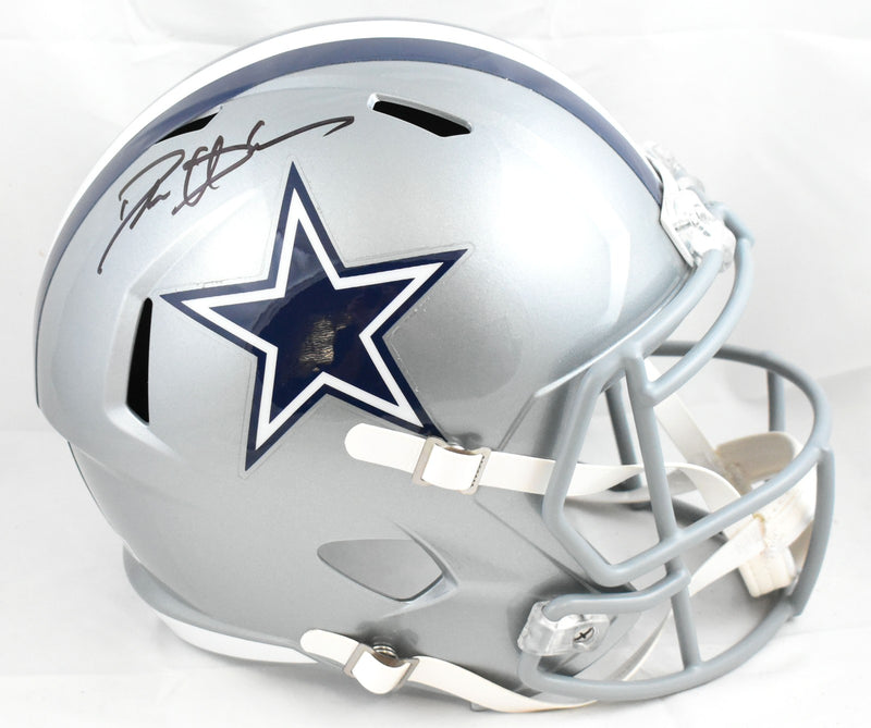 Deion Sanders Signed Dallas Cowboys Full Size Speed Helmet - Black