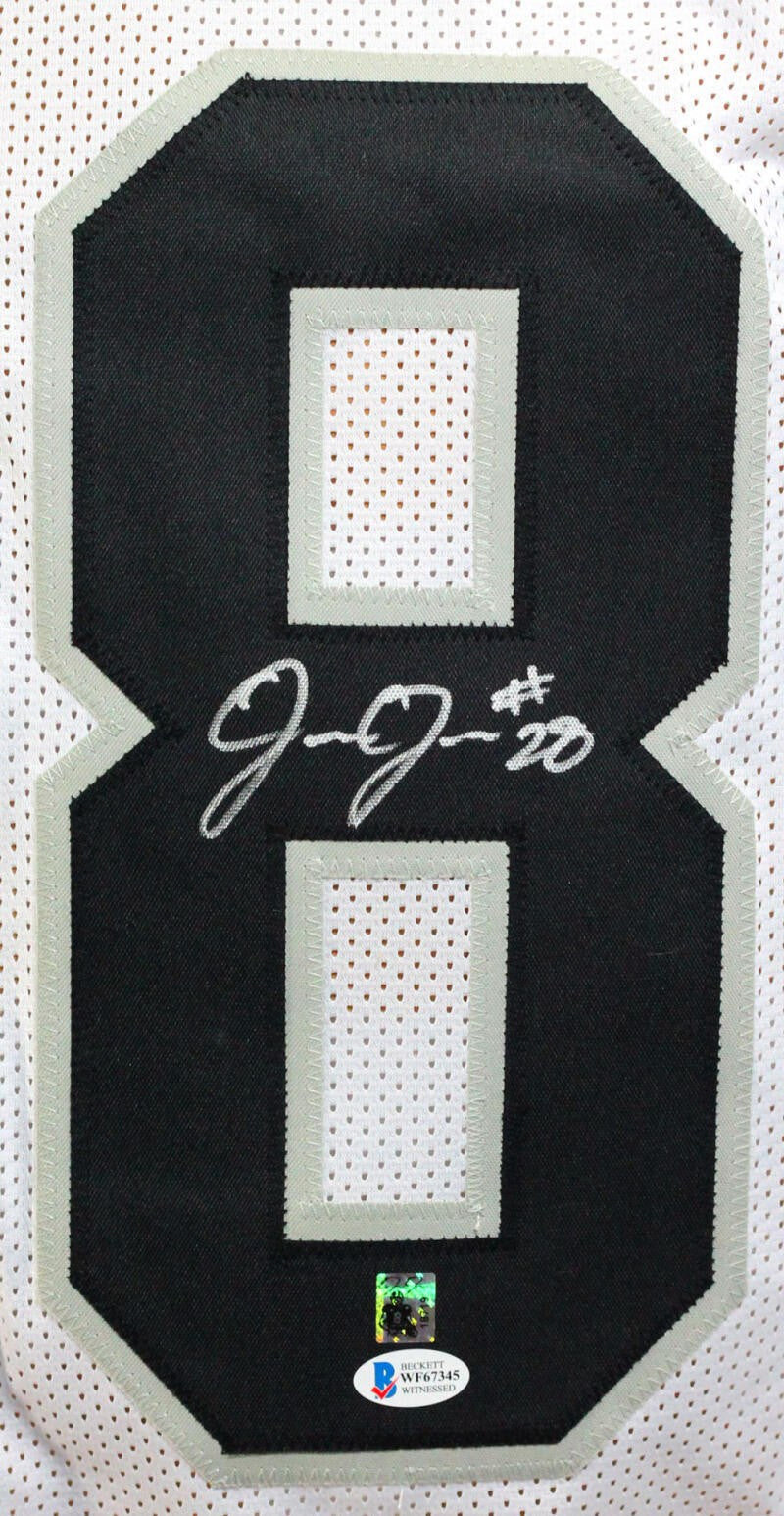 Josh Jacobs Autographed Jersey - White Custom Pro Style