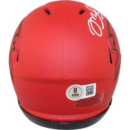 Mike Alstott Tampa Bay Buccaneers Autographed Rave Mini Helmet