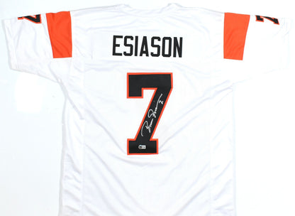 Boomer Esiason Autographed Cincinnati Bengals White Custom Jersey