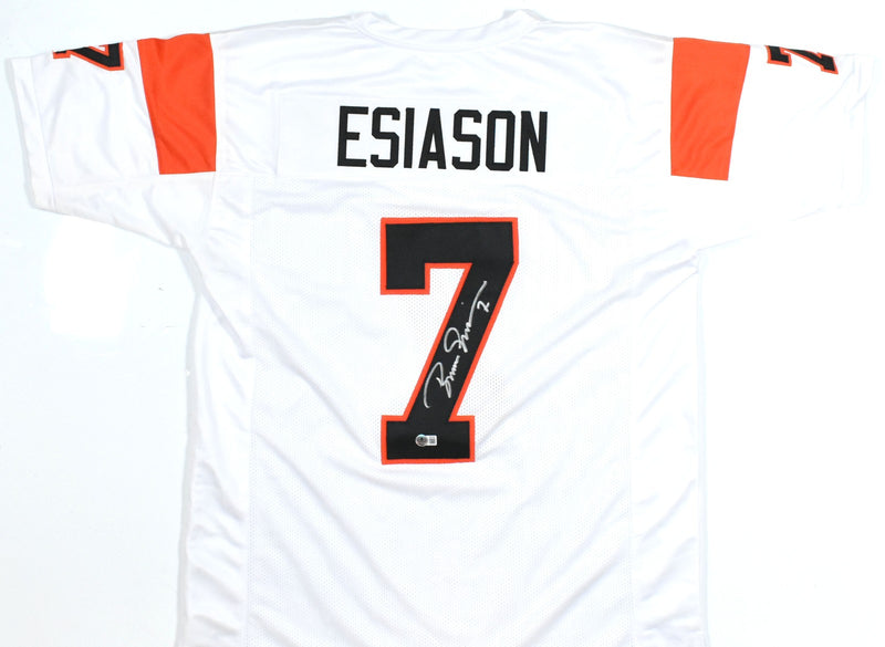 Boomer Esiason Autographed Cincinnati Bengals White Custom Jersey