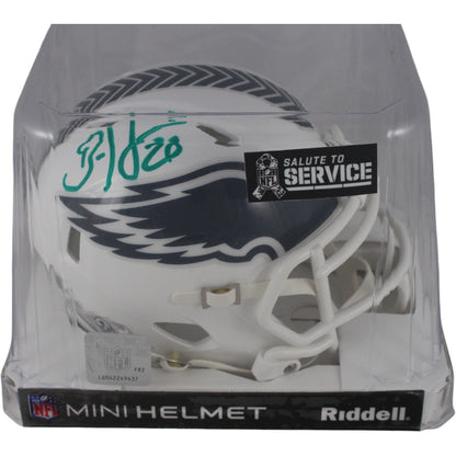 Brian Dawkins Signed Philadelphia Eagles 2024 Salute to Service Mini Helmet
