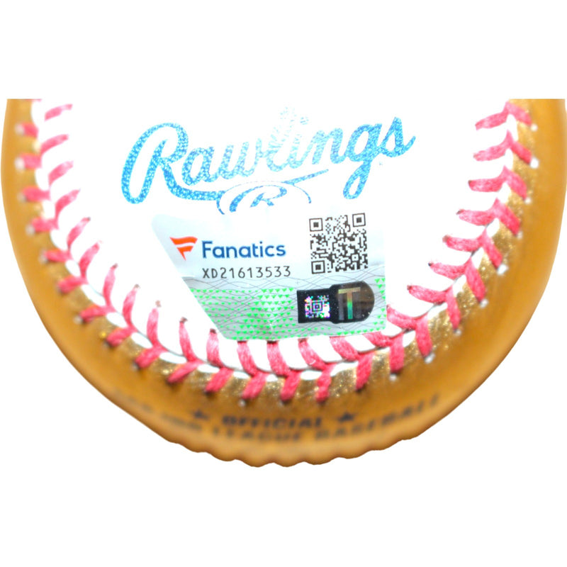 Bryce Harper Autographed Philadelphia Phillies Gold & White OML Baseball