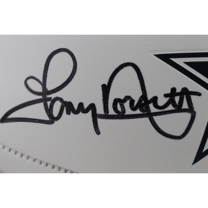 Emmitt Smith & Tony Dorsett Signed Dallas Cowboys Logo Football