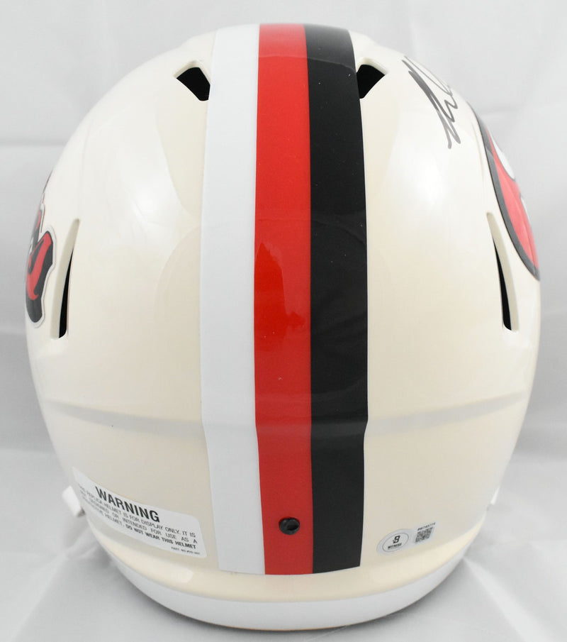 Mike Evans Autographed San Francisco 49ers Full Size Retro Speed Helmet