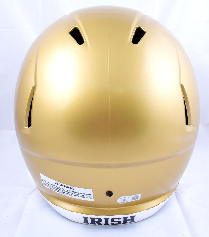 Sean Astin Signed Notre Dame Fighting Irish Full Size Speed Helmet - Black