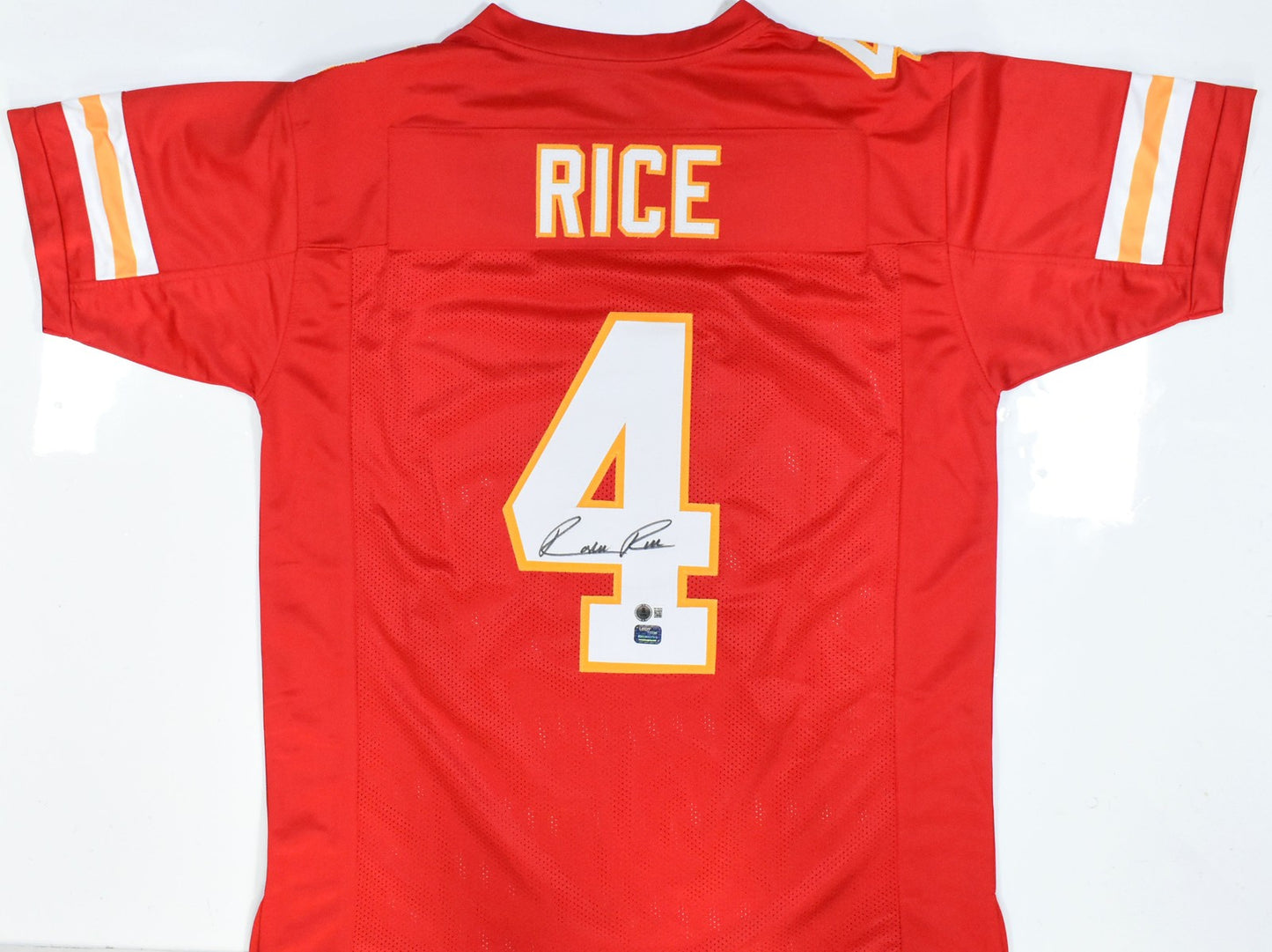 Rashee Rice Autographed Kansas City Chiefs Custom Red Jersey