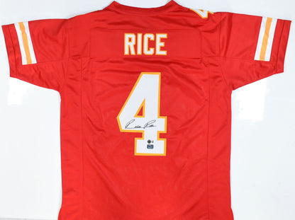Rashee Rice Autographed Kansas City Chiefs Custom Red Jersey