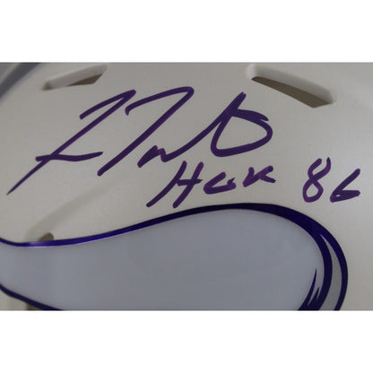 Fran Tarkenton Signed Minnesota Vikings 2024 Alternate Mini Helmet