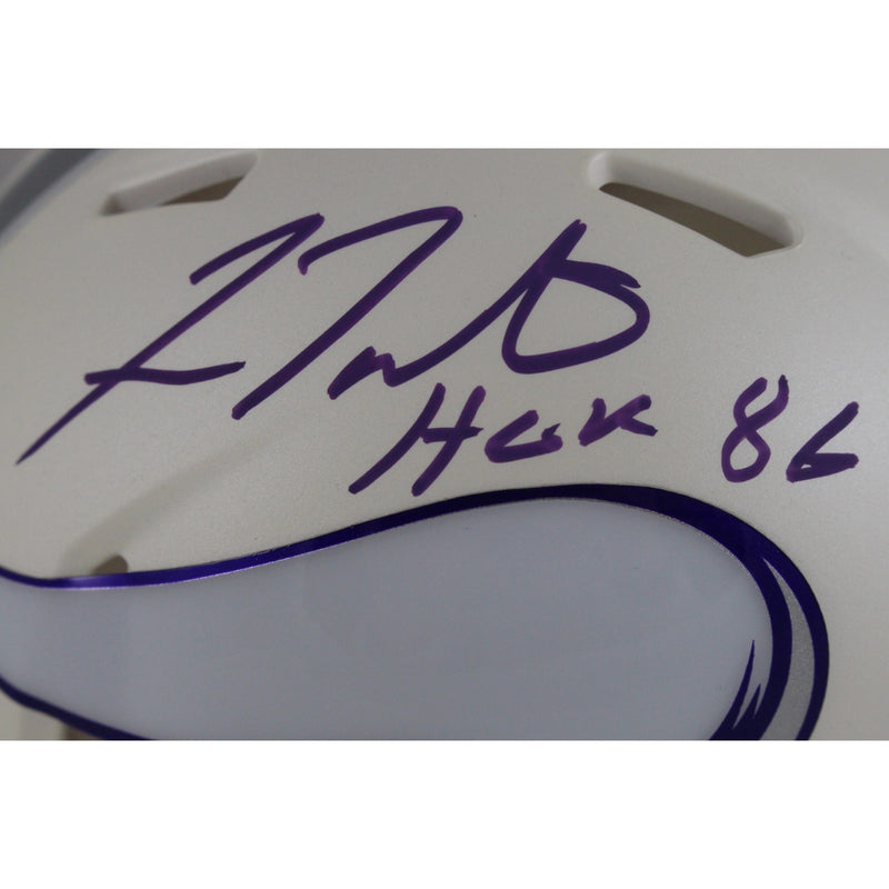 Fran Tarkenton Signed Minnesota Vikings 2024 Alternate Mini Helmet
