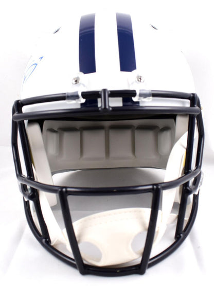 Trevon Diggs Autographed Dallas Cowboys Full Size Flat White Speed Helmet