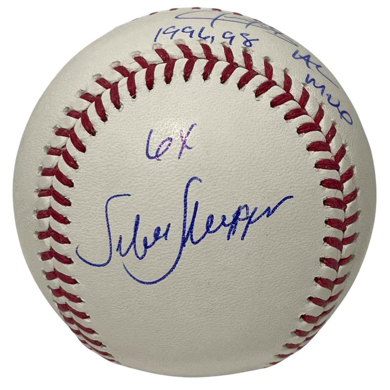 Juan Gonzalez Signed Official Major League Baseball w/ 3 Inscriptions