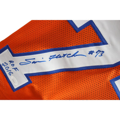 Simon Fletcher Signed Orange Pro Style Football Jersey (ROF '16)