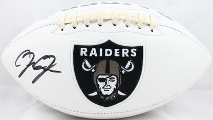 Josh Jacobs Signed Las Vegas Raiders Logo Football