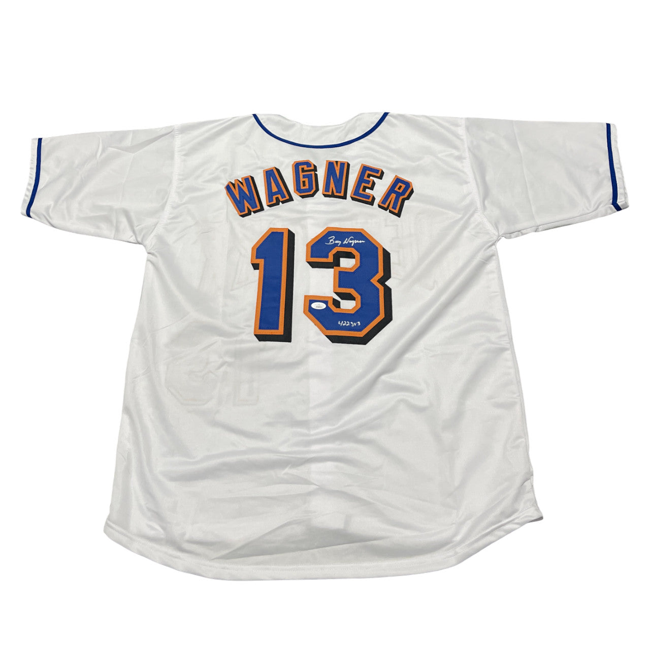 Billy Wagner Signed New York Mets Custom White Jersey (422 SVS) JSA