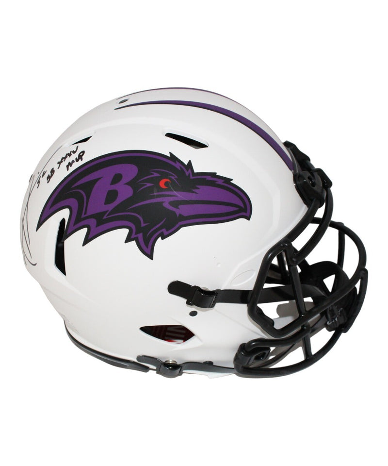 Ray Lewis Signed Baltimore Ravens Authentic Full Size Lunar Helmet MVP