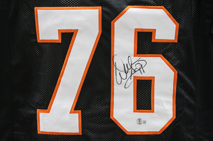 Warren Sapp Autographed Miami Hurricanes Style Custom Football Jersey