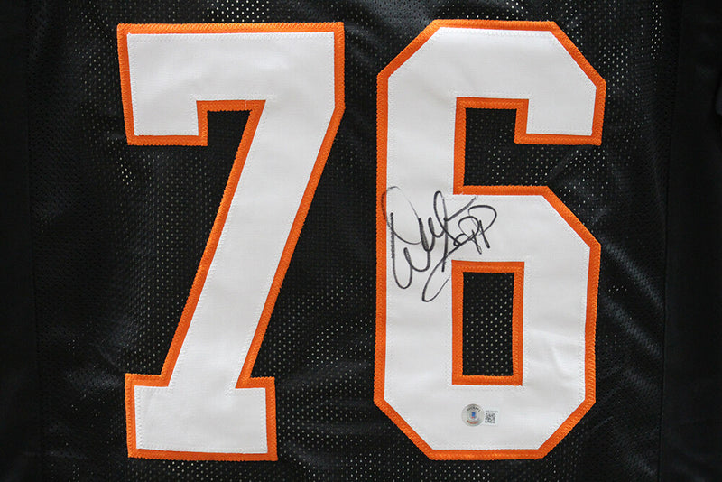 Warren Sapp Autographed Miami Hurricanes Style Custom Football Jersey