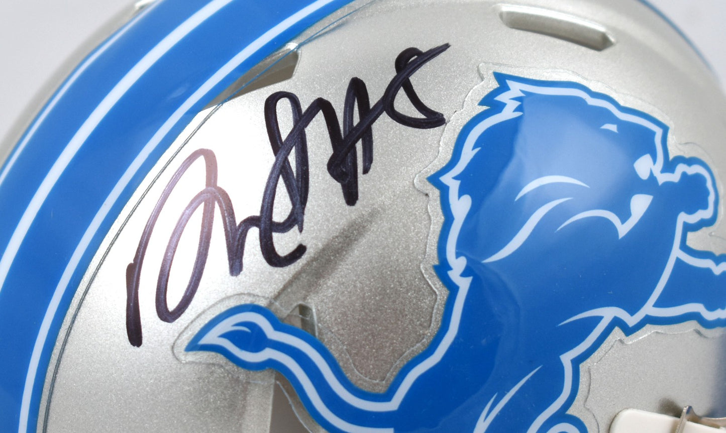 David Montgomery Signed Detroit Lions Speed Mini Helmet
