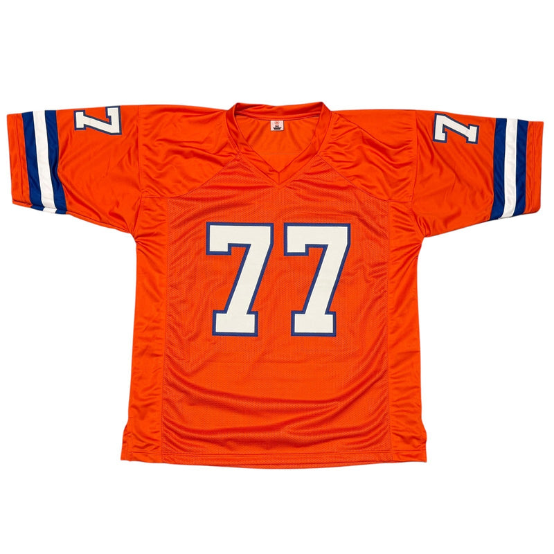 Karl Mecklenburg Signed Denver Broncos Custom Football Jersey (JSA Witness)