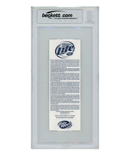 Adrian Peterson Signed Minnesota Vikings Ticket Stub "ROY" Beckett