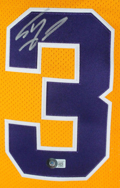 Shaquille O'Neal Autographed LSU Tigers Gold Retro Brand Jersey