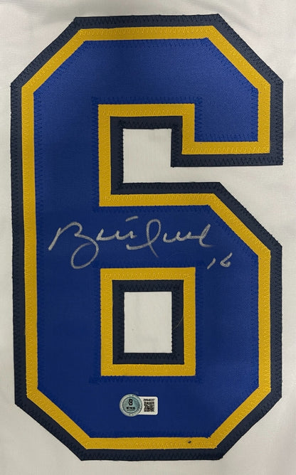 Brett Hull Signed St. Louis Blues Custom Hockey Jersey Beckett BAS