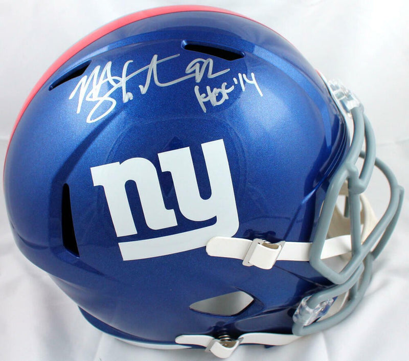 Michael Strahan Signed New York Giants Full Size Speed Helmet HOF Inscribed