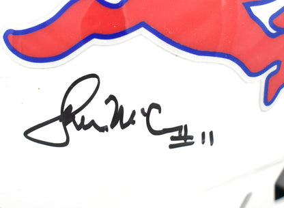 Eric Dickerson, Craig James & Lance McIlhenny Signed SMU Full Size Helmet