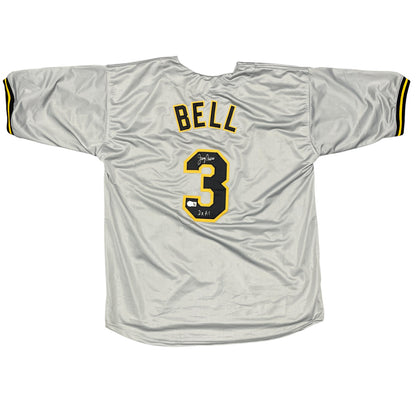 Jay Bell Signed Pittsburgh Pirates Custom Jersey (Beckett BAS)